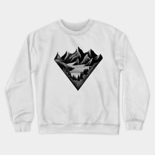 Geometric mountains Crewneck Sweatshirt